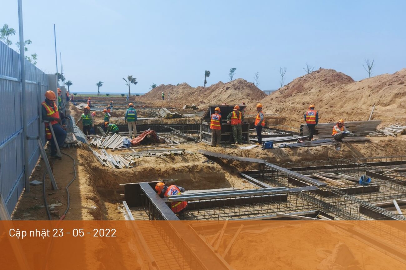 Tiến độ xây dựng khu biệt thự Vlasta Sầm Sơn